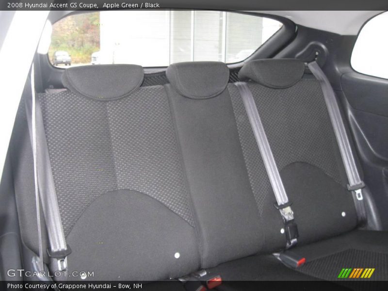 Apple Green / Black 2008 Hyundai Accent GS Coupe