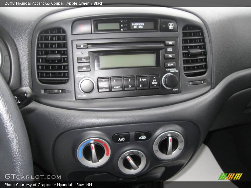 Apple Green / Black 2008 Hyundai Accent GS Coupe