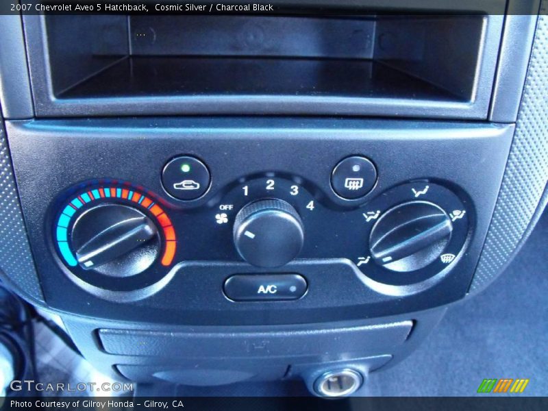 Cosmic Silver / Charcoal Black 2007 Chevrolet Aveo 5 Hatchback