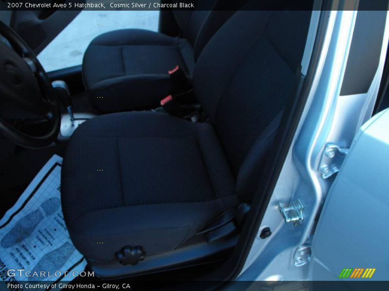 Cosmic Silver / Charcoal Black 2007 Chevrolet Aveo 5 Hatchback