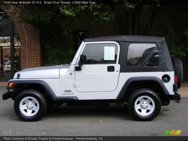 Bright Silver Metallic / Dark Slate Gray 2006 Jeep Wrangler SE 4x4