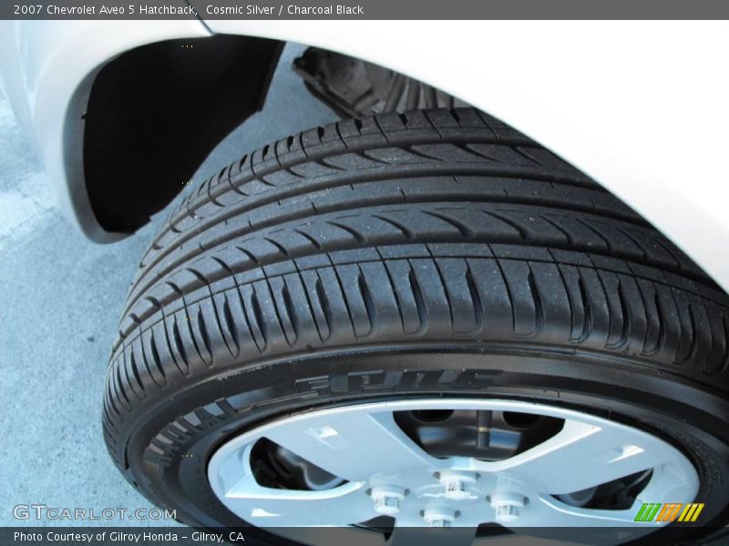 Cosmic Silver / Charcoal Black 2007 Chevrolet Aveo 5 Hatchback