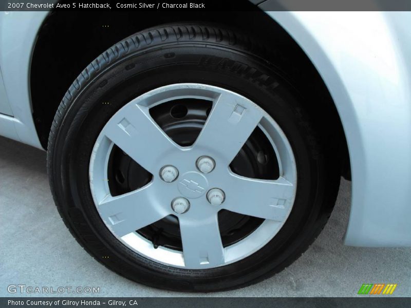 Cosmic Silver / Charcoal Black 2007 Chevrolet Aveo 5 Hatchback
