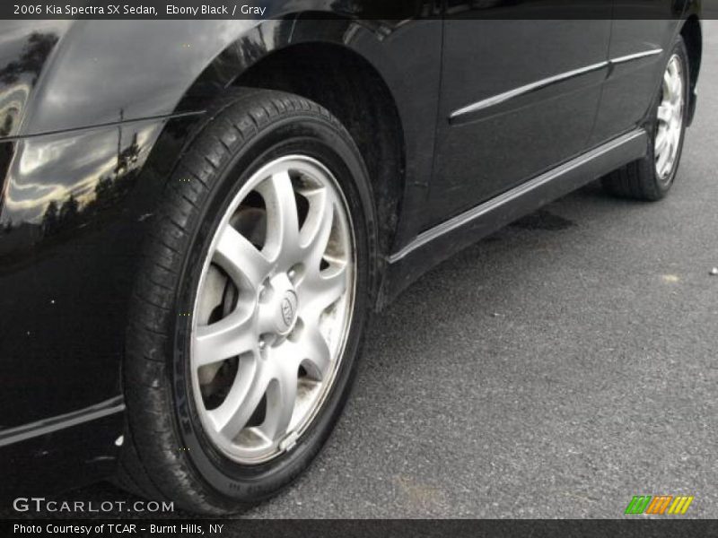 Ebony Black / Gray 2006 Kia Spectra SX Sedan