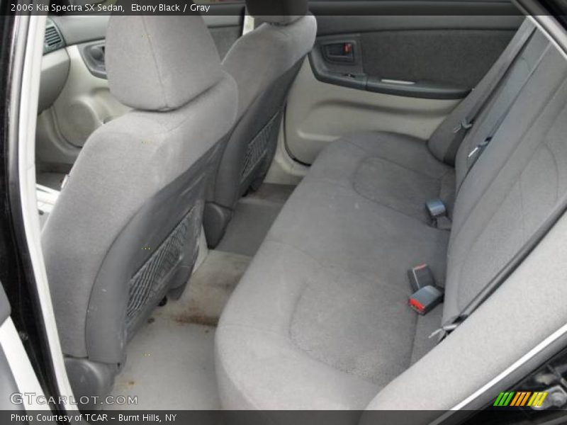 Ebony Black / Gray 2006 Kia Spectra SX Sedan