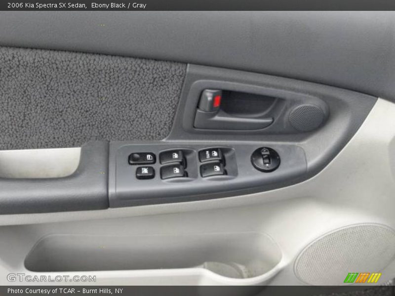 Ebony Black / Gray 2006 Kia Spectra SX Sedan