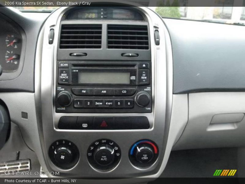 Ebony Black / Gray 2006 Kia Spectra SX Sedan