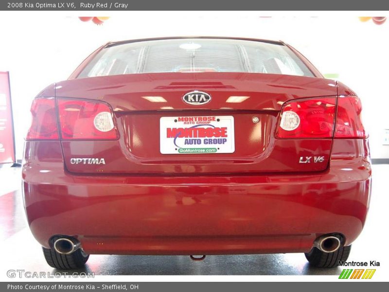 Ruby Red / Gray 2008 Kia Optima LX V6