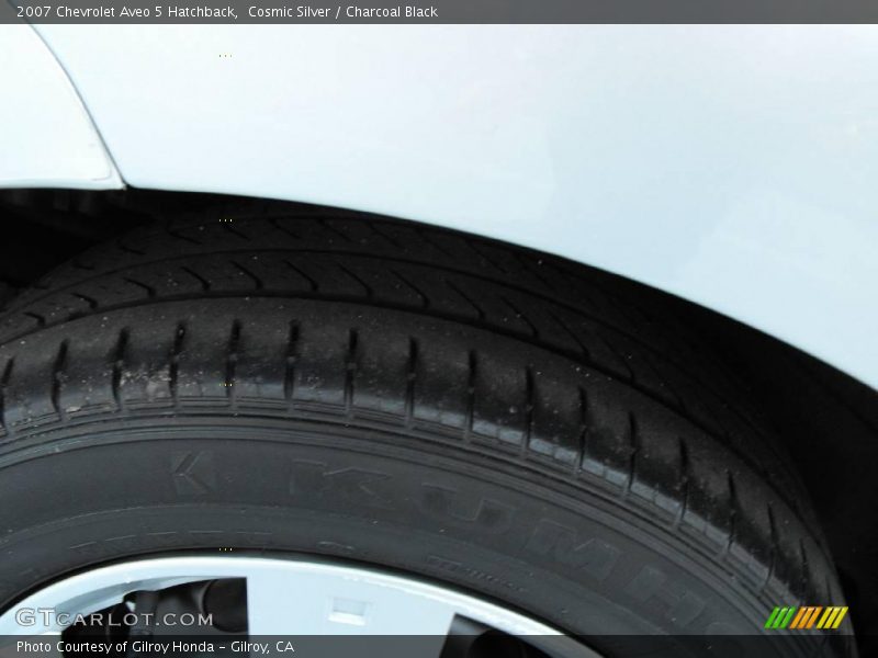 Cosmic Silver / Charcoal Black 2007 Chevrolet Aveo 5 Hatchback