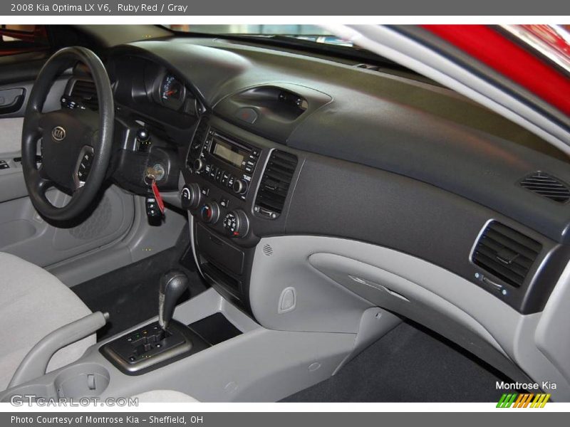 Ruby Red / Gray 2008 Kia Optima LX V6