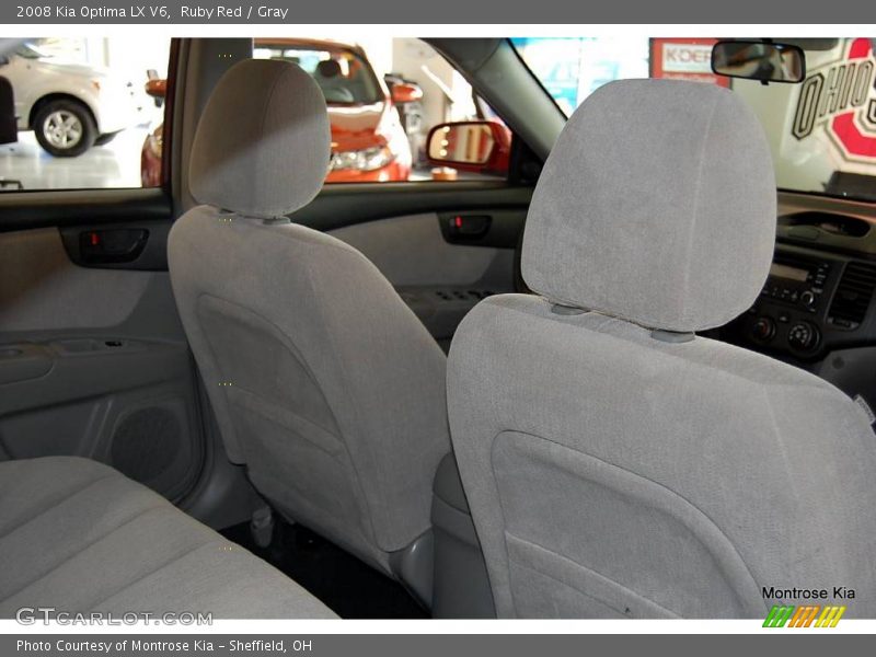 Ruby Red / Gray 2008 Kia Optima LX V6