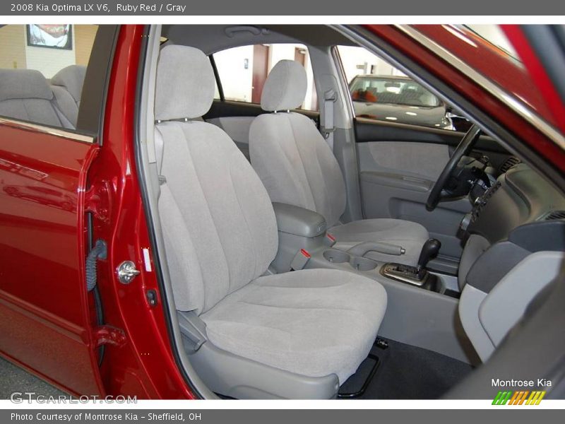 Ruby Red / Gray 2008 Kia Optima LX V6