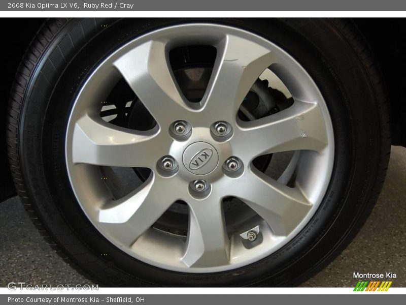 Ruby Red / Gray 2008 Kia Optima LX V6