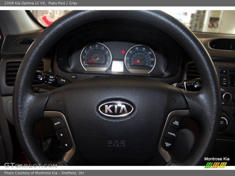 Ruby Red / Gray 2008 Kia Optima LX V6