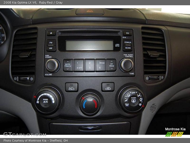 Ruby Red / Gray 2008 Kia Optima LX V6