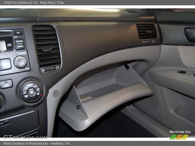 Ruby Red / Gray 2008 Kia Optima LX V6