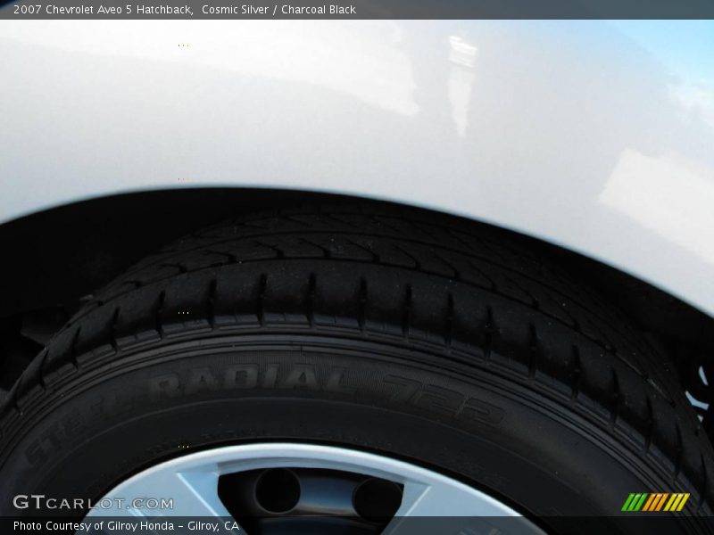 Cosmic Silver / Charcoal Black 2007 Chevrolet Aveo 5 Hatchback