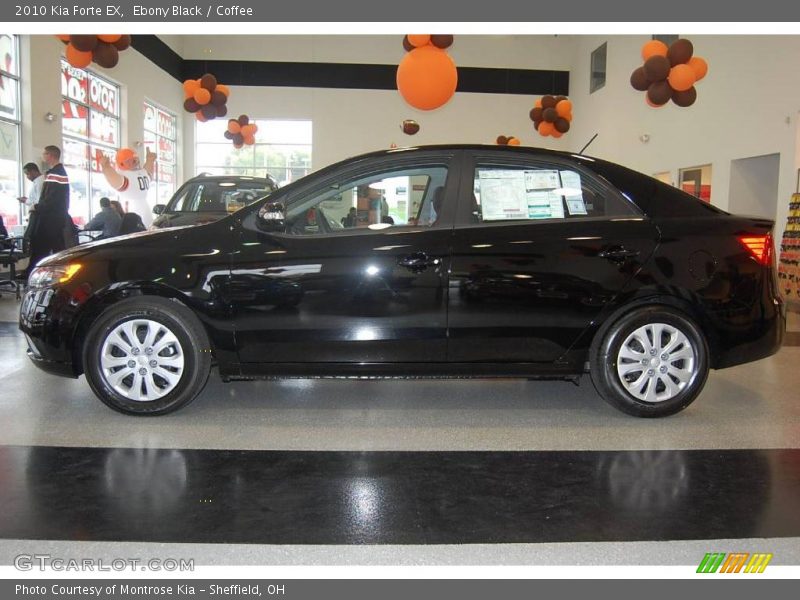 Ebony Black / Coffee 2010 Kia Forte EX