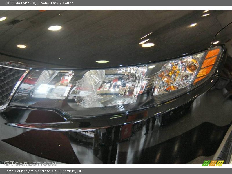 Ebony Black / Coffee 2010 Kia Forte EX