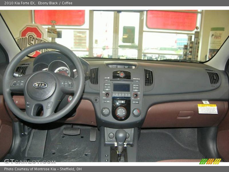 Ebony Black / Coffee 2010 Kia Forte EX