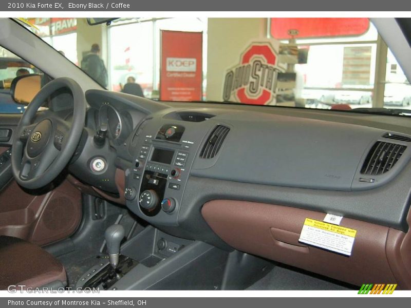 Ebony Black / Coffee 2010 Kia Forte EX