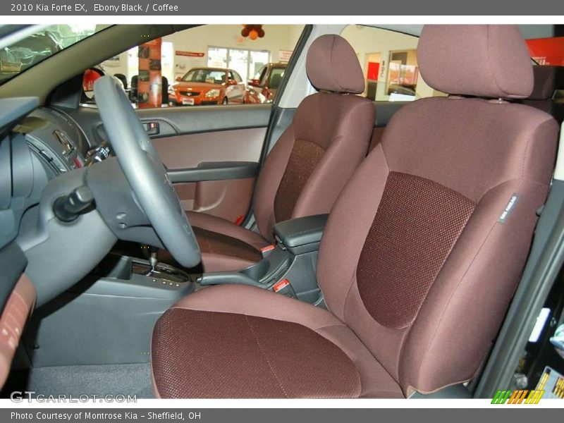 Ebony Black / Coffee 2010 Kia Forte EX