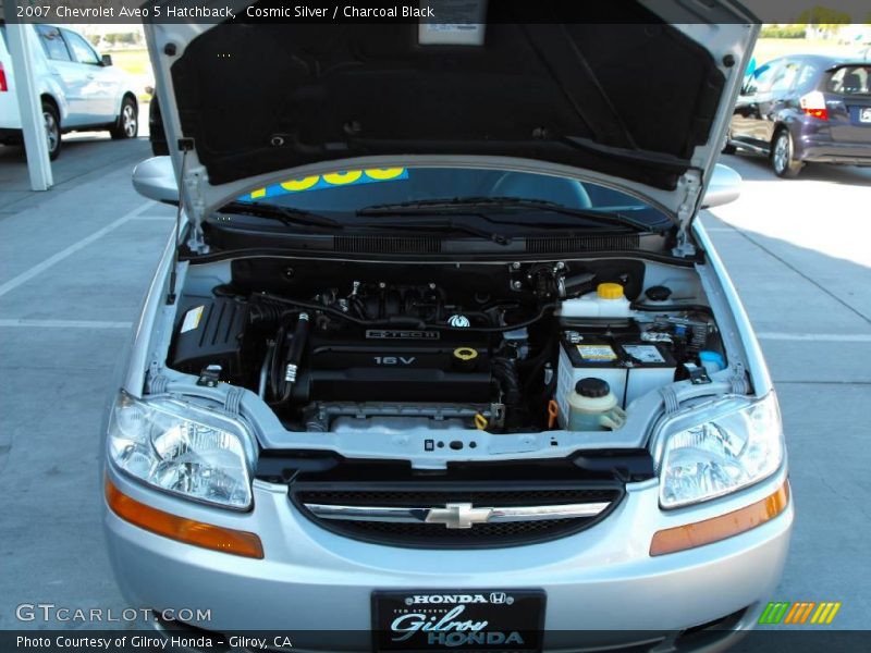 Cosmic Silver / Charcoal Black 2007 Chevrolet Aveo 5 Hatchback
