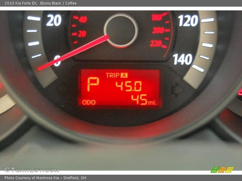 Ebony Black / Coffee 2010 Kia Forte EX