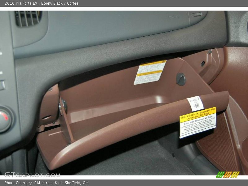 Ebony Black / Coffee 2010 Kia Forte EX