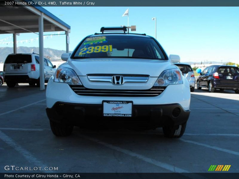 Taffeta White / Gray 2007 Honda CR-V EX-L 4WD