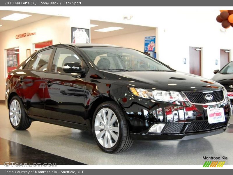 Ebony Black / Black Sport 2010 Kia Forte SX