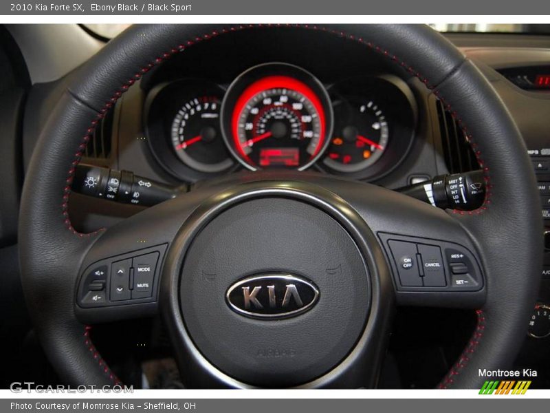 Ebony Black / Black Sport 2010 Kia Forte SX