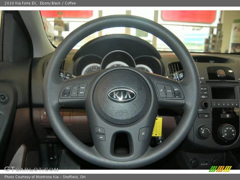 Ebony Black / Coffee 2010 Kia Forte EX