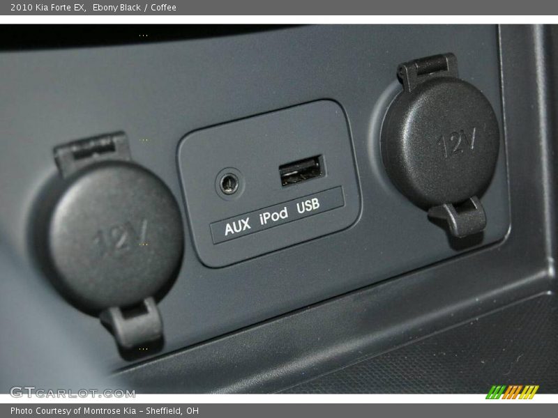 Ebony Black / Coffee 2010 Kia Forte EX