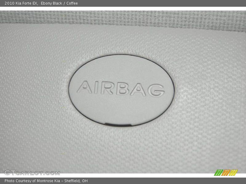 Ebony Black / Coffee 2010 Kia Forte EX