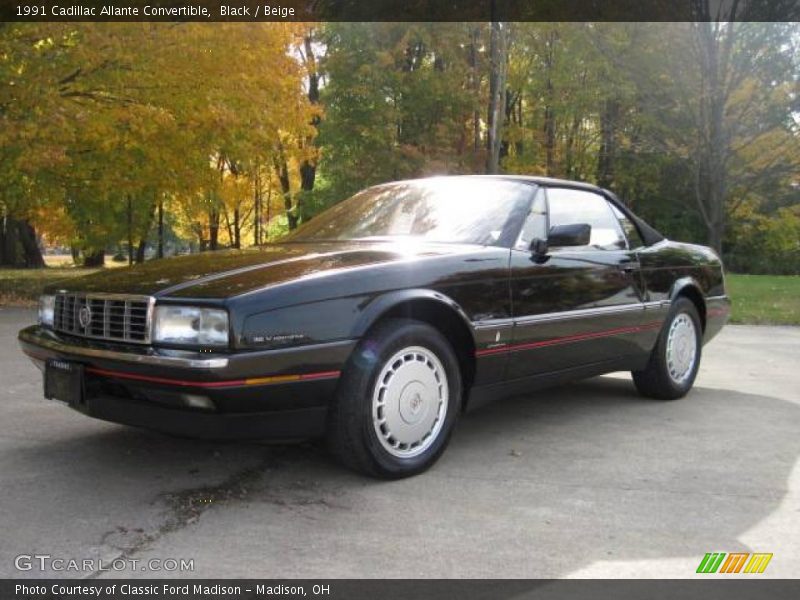 Black / Beige 1991 Cadillac Allante Convertible