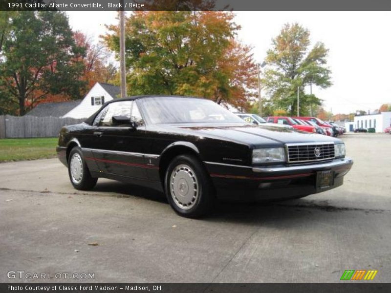 Black / Beige 1991 Cadillac Allante Convertible