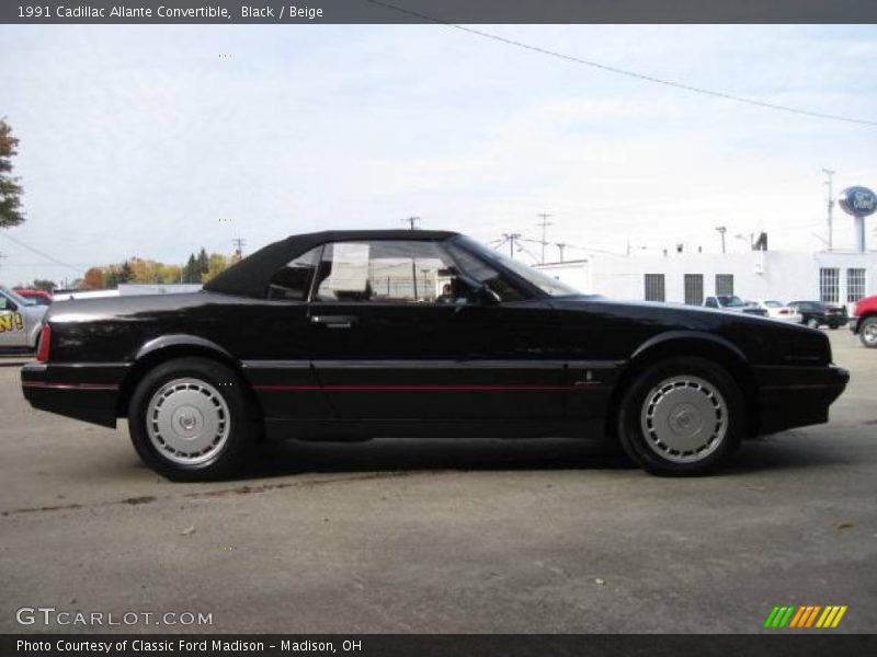 Black / Beige 1991 Cadillac Allante Convertible