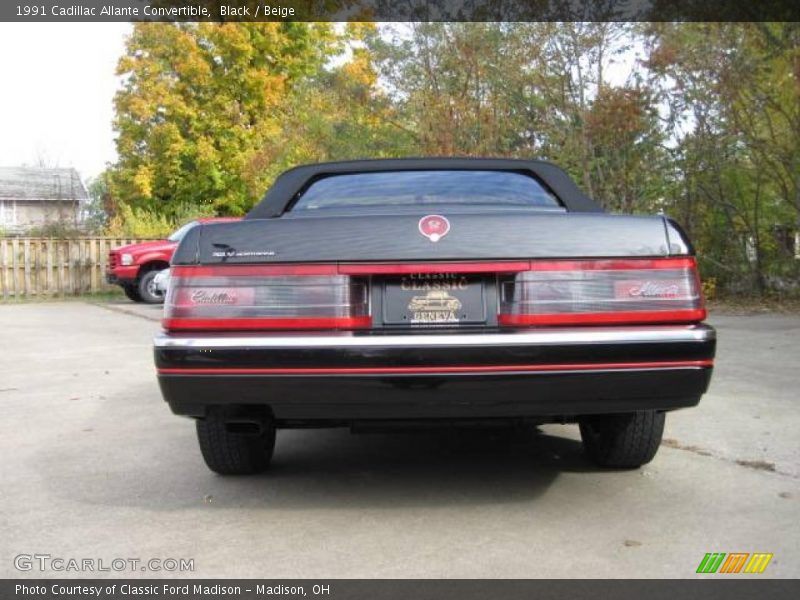 Black / Beige 1991 Cadillac Allante Convertible