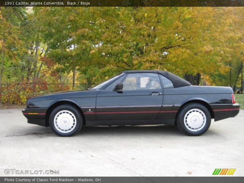 Black / Beige 1991 Cadillac Allante Convertible