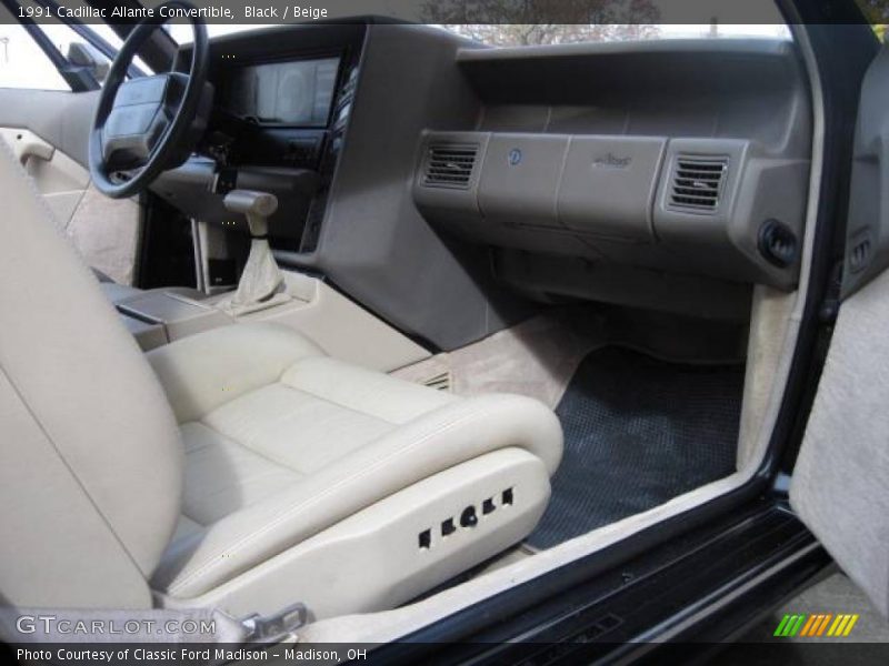 Black / Beige 1991 Cadillac Allante Convertible