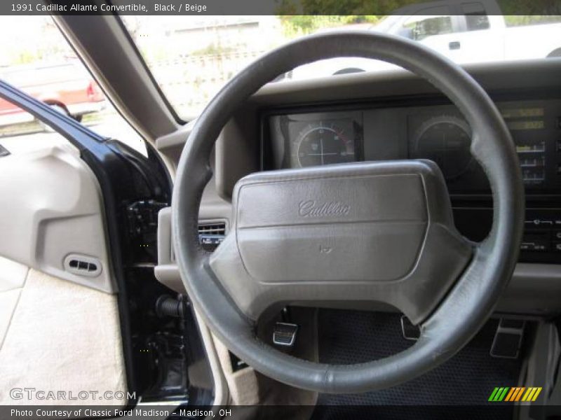 Black / Beige 1991 Cadillac Allante Convertible