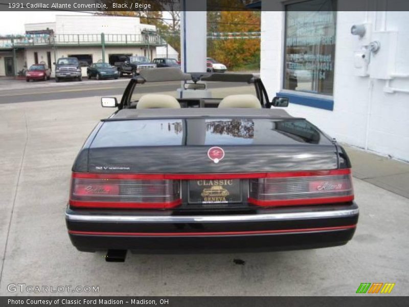 Black / Beige 1991 Cadillac Allante Convertible