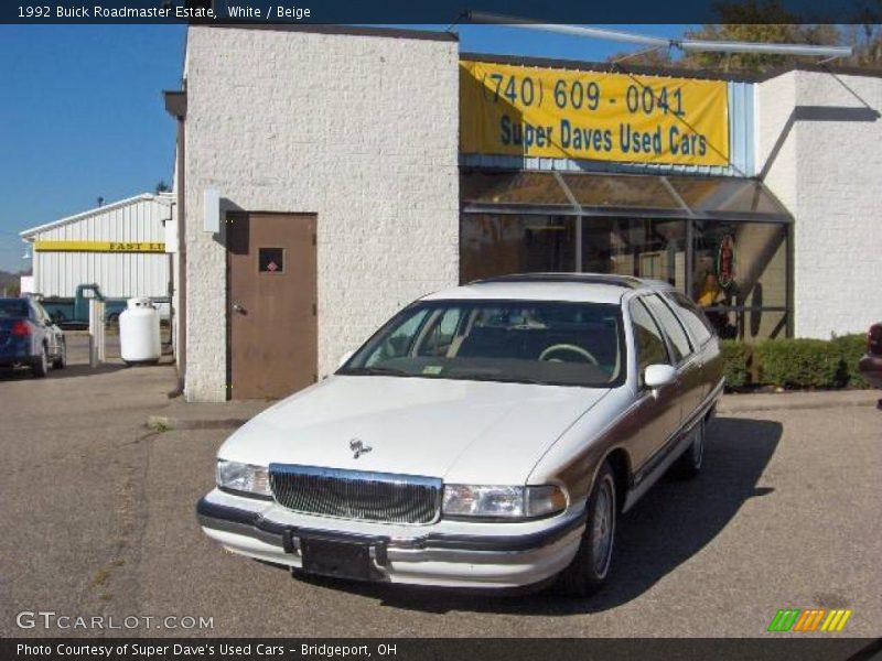 White / Beige 1992 Buick Roadmaster Estate