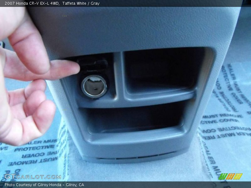 Taffeta White / Gray 2007 Honda CR-V EX-L 4WD