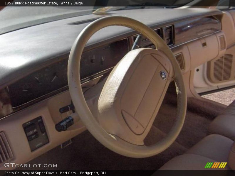 White / Beige 1992 Buick Roadmaster Estate