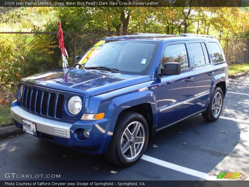 Deep Water Blue Pearl / Dark Slate Gray McKinley Leather 2009 Jeep Patriot Limited