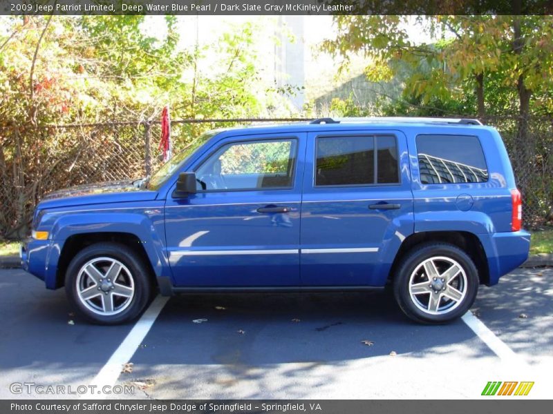 Deep Water Blue Pearl / Dark Slate Gray McKinley Leather 2009 Jeep Patriot Limited