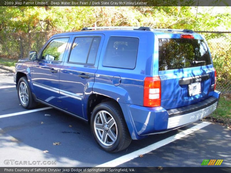 Deep Water Blue Pearl / Dark Slate Gray McKinley Leather 2009 Jeep Patriot Limited