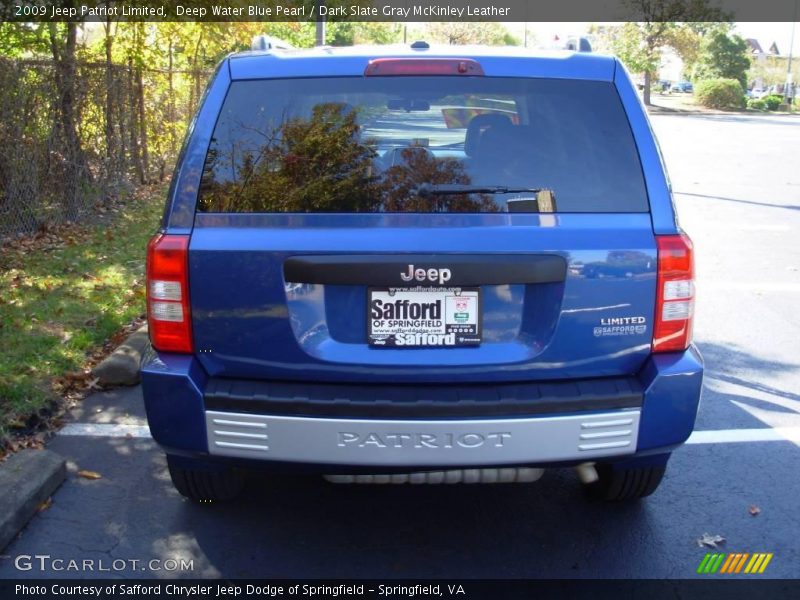 Deep Water Blue Pearl / Dark Slate Gray McKinley Leather 2009 Jeep Patriot Limited